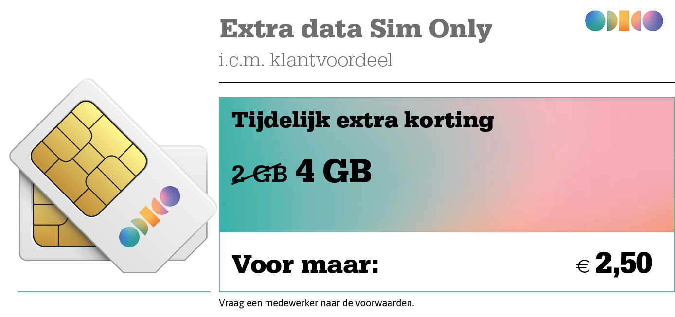kortingstabel sim only