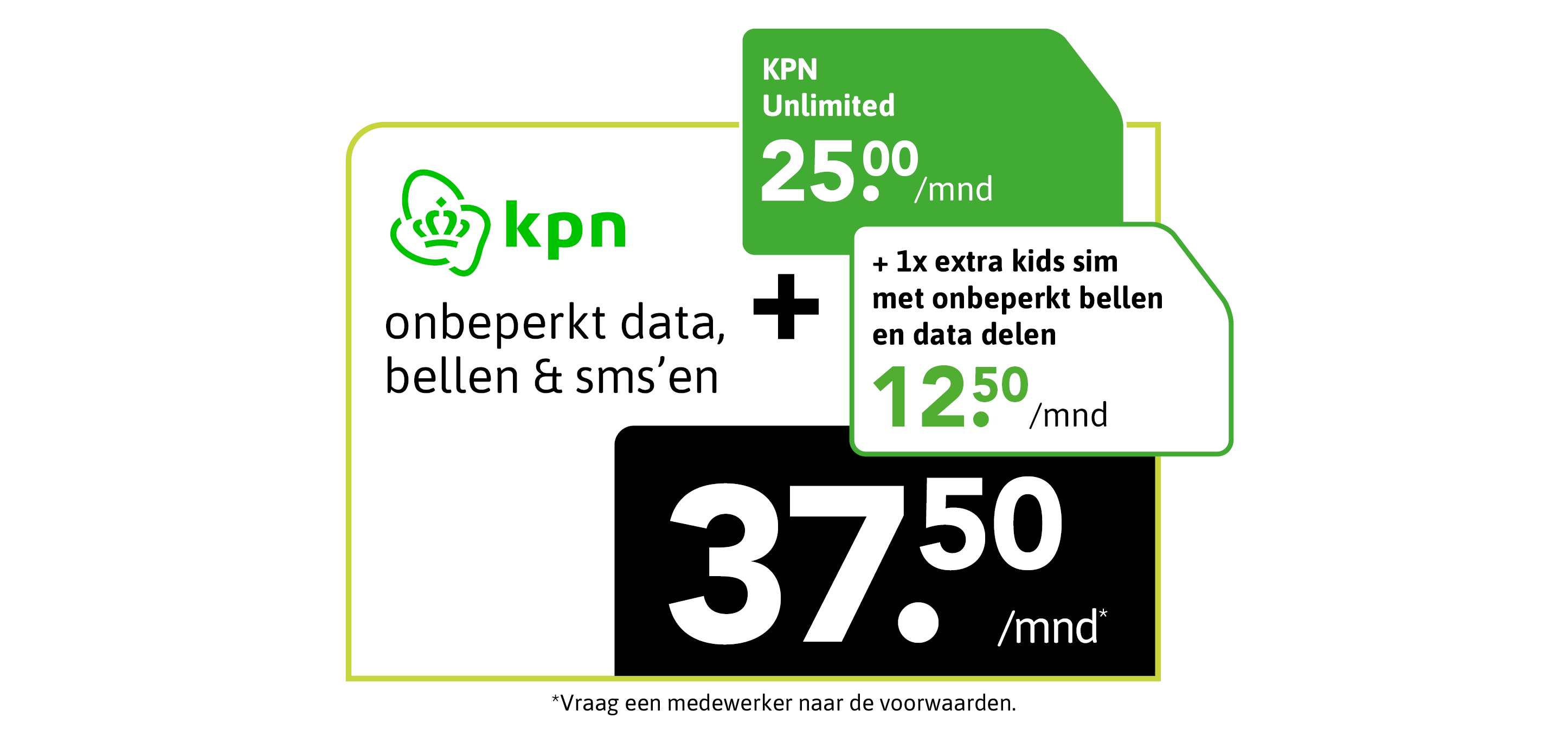 Korting Kids Sim Only van KPN