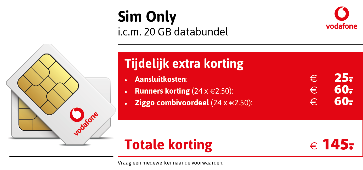Kortingstabel Vodafone SO