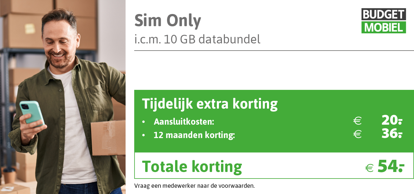 Kortingstabel Budget Mobiel SO