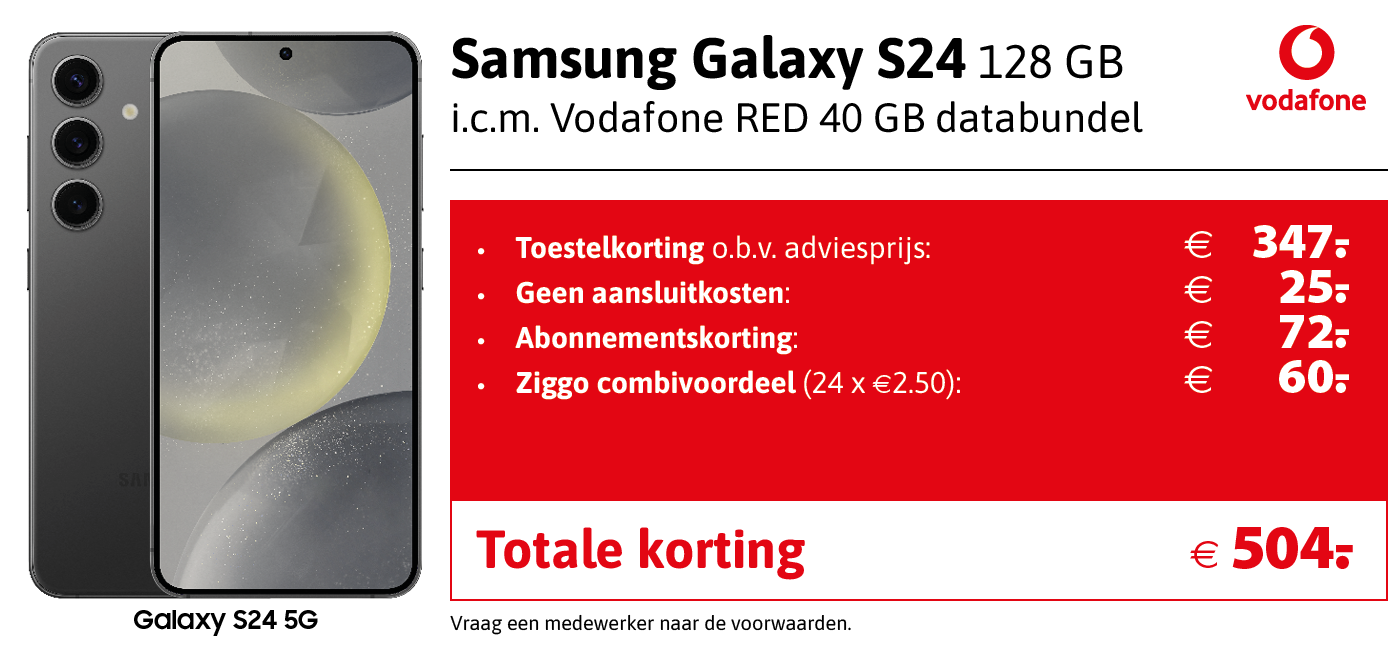 S24 aanbieding Vodafone