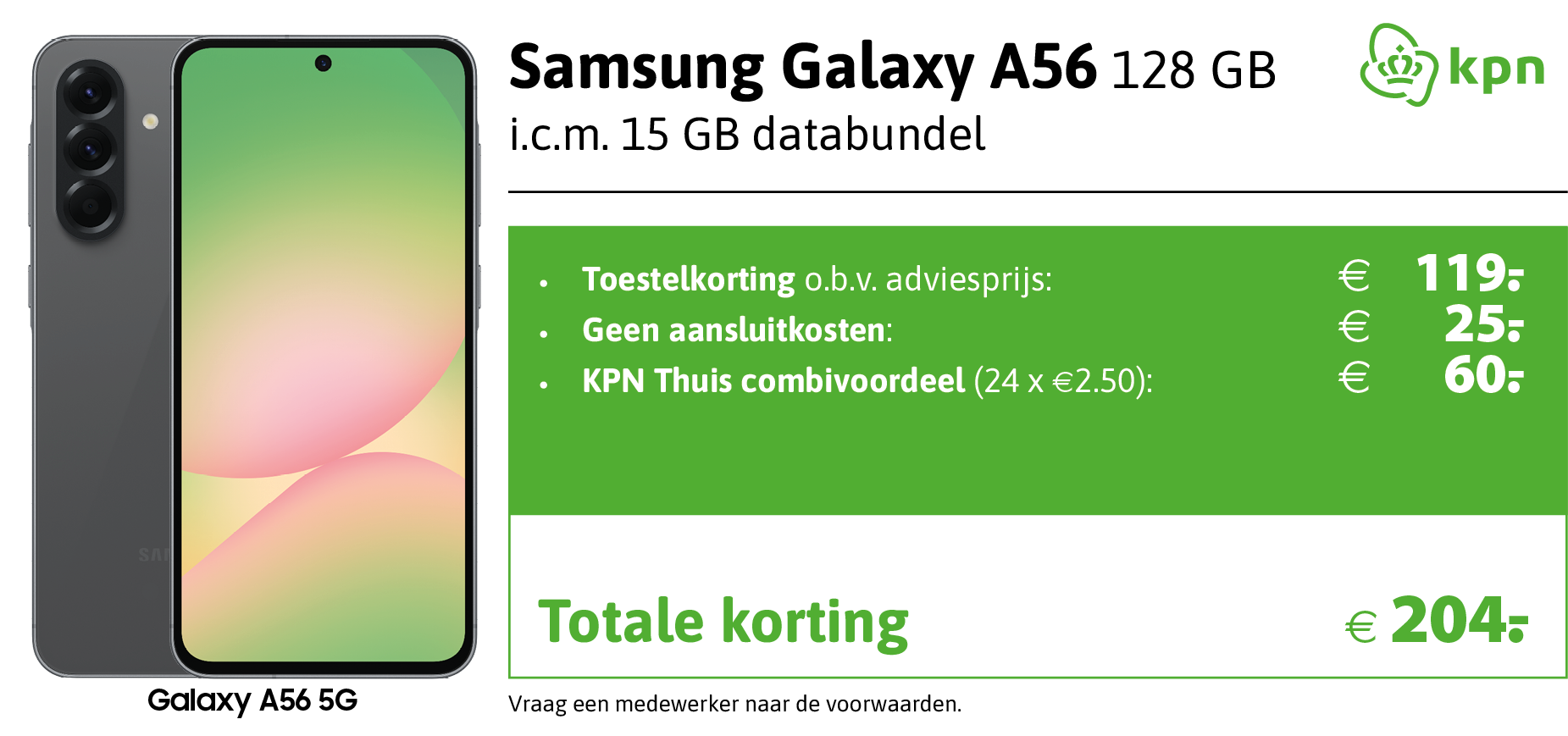 kortingstabel A56