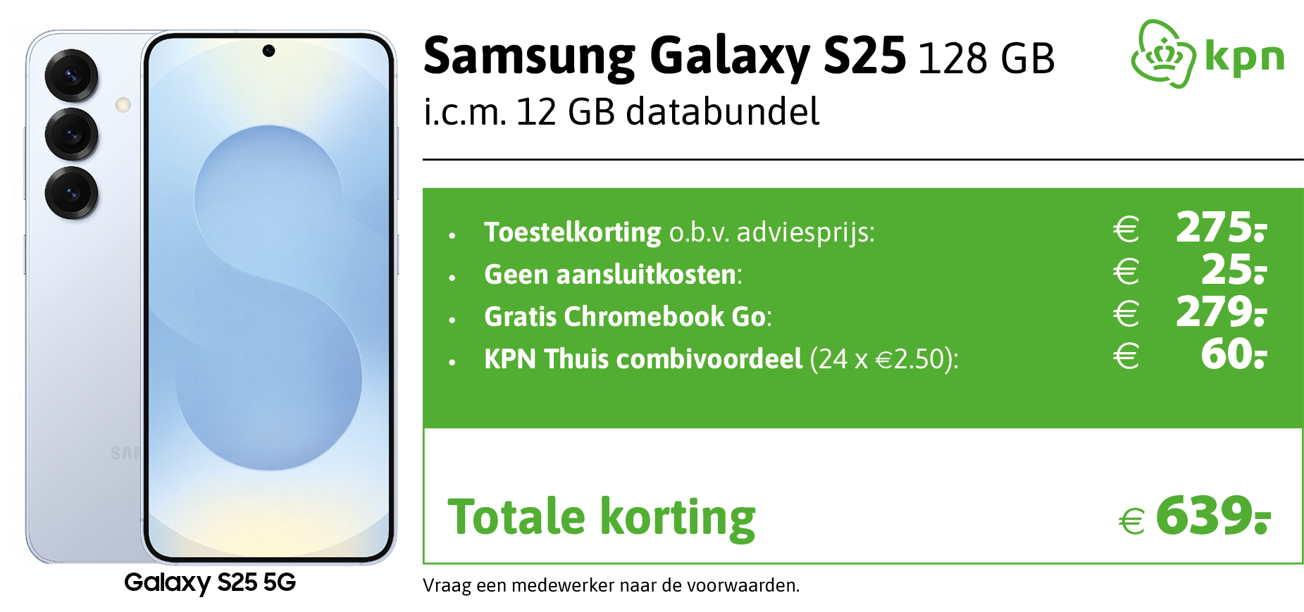 kortingstabel S25