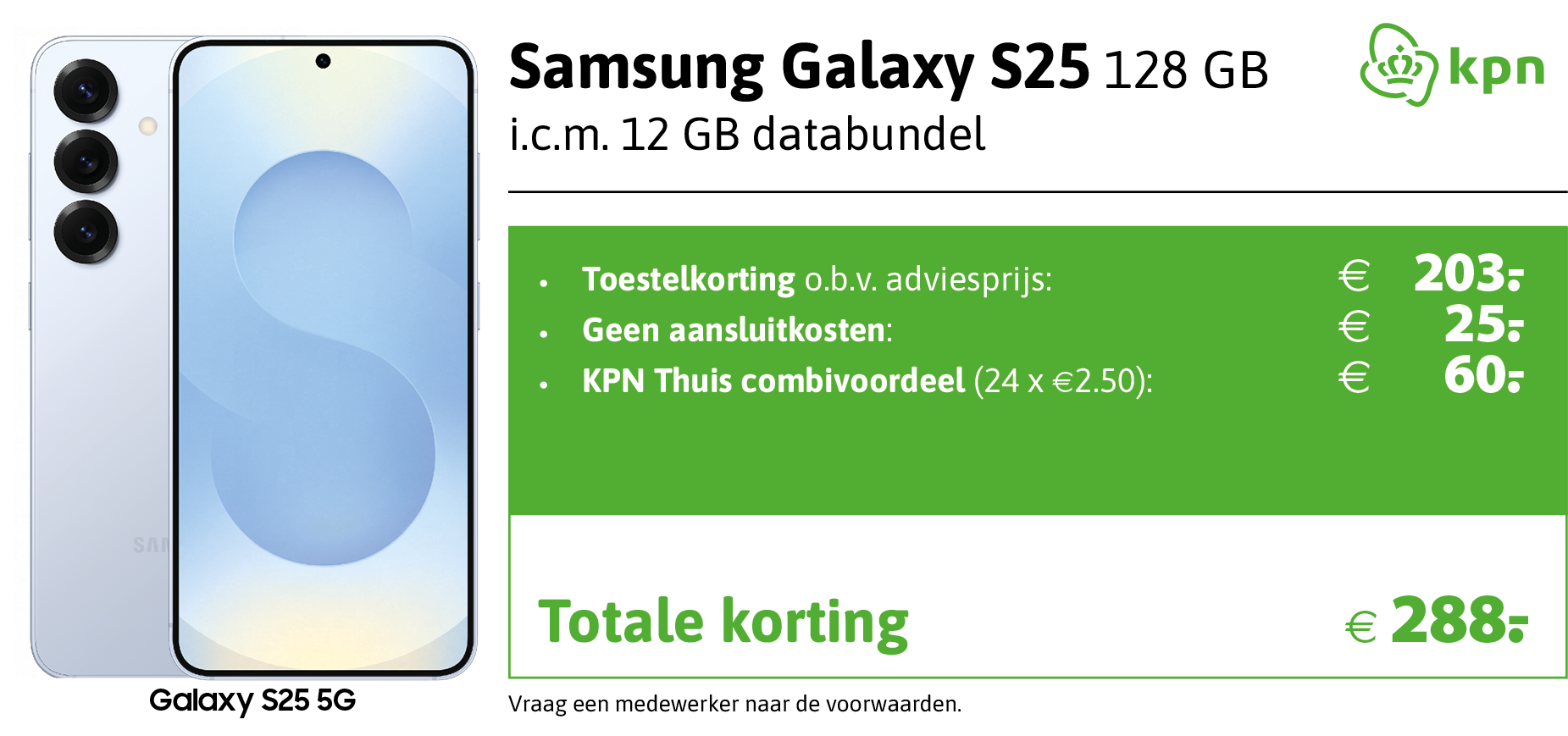 kortingstabel S25