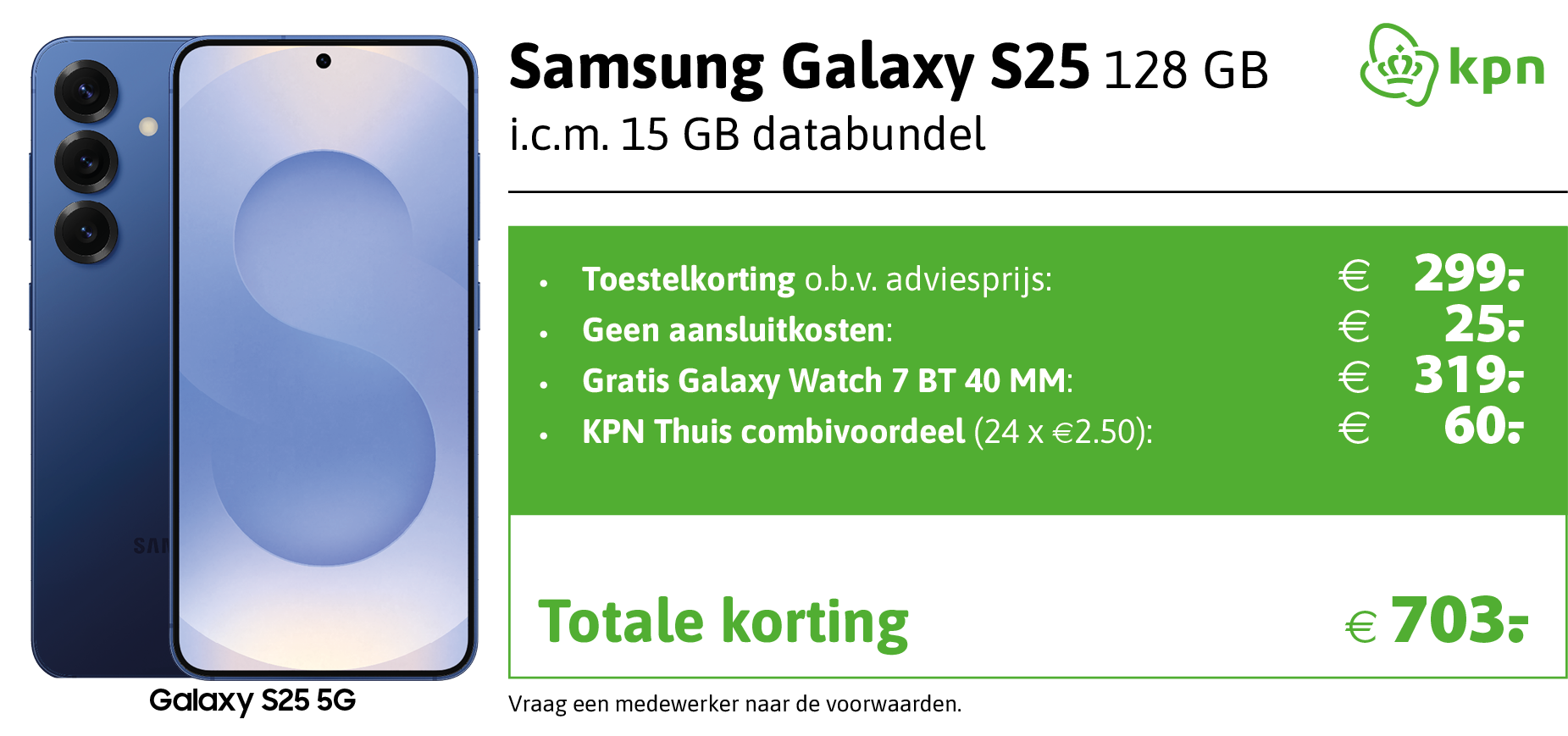 kortingstabel S25