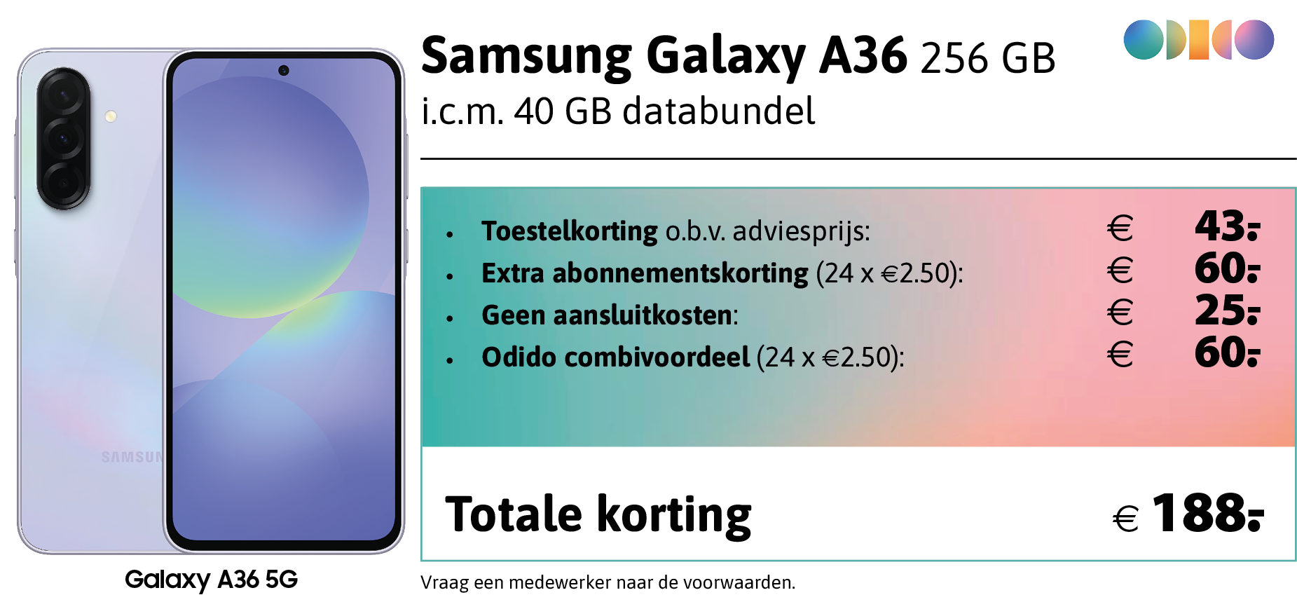kortingstabel A36