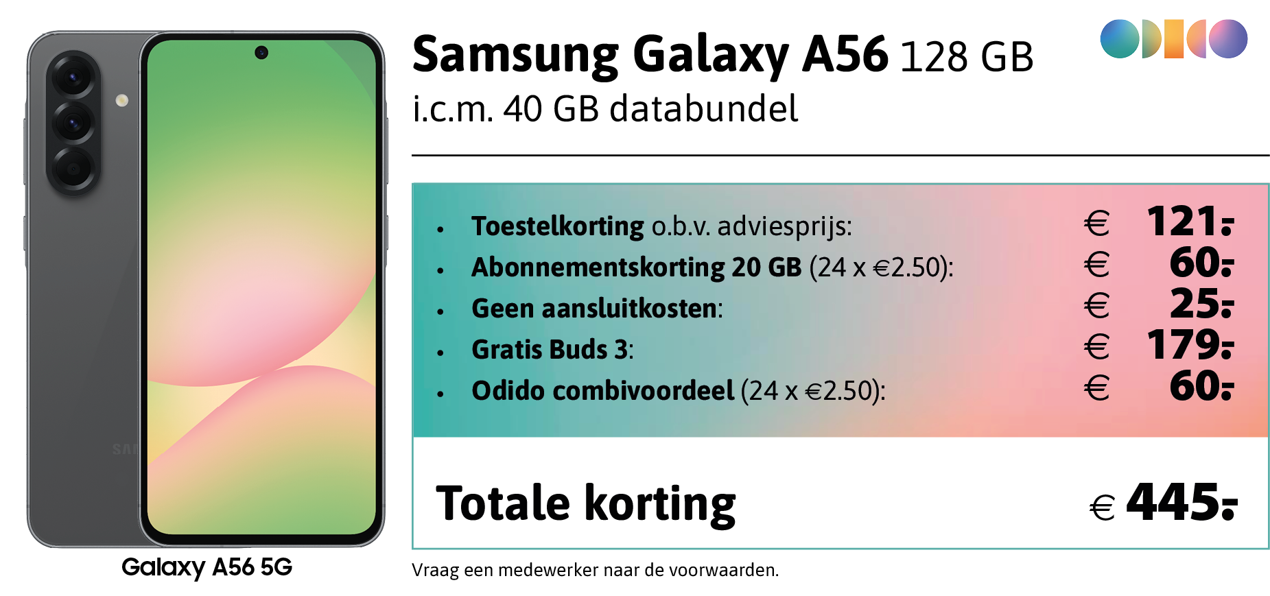 kortingstabel A56