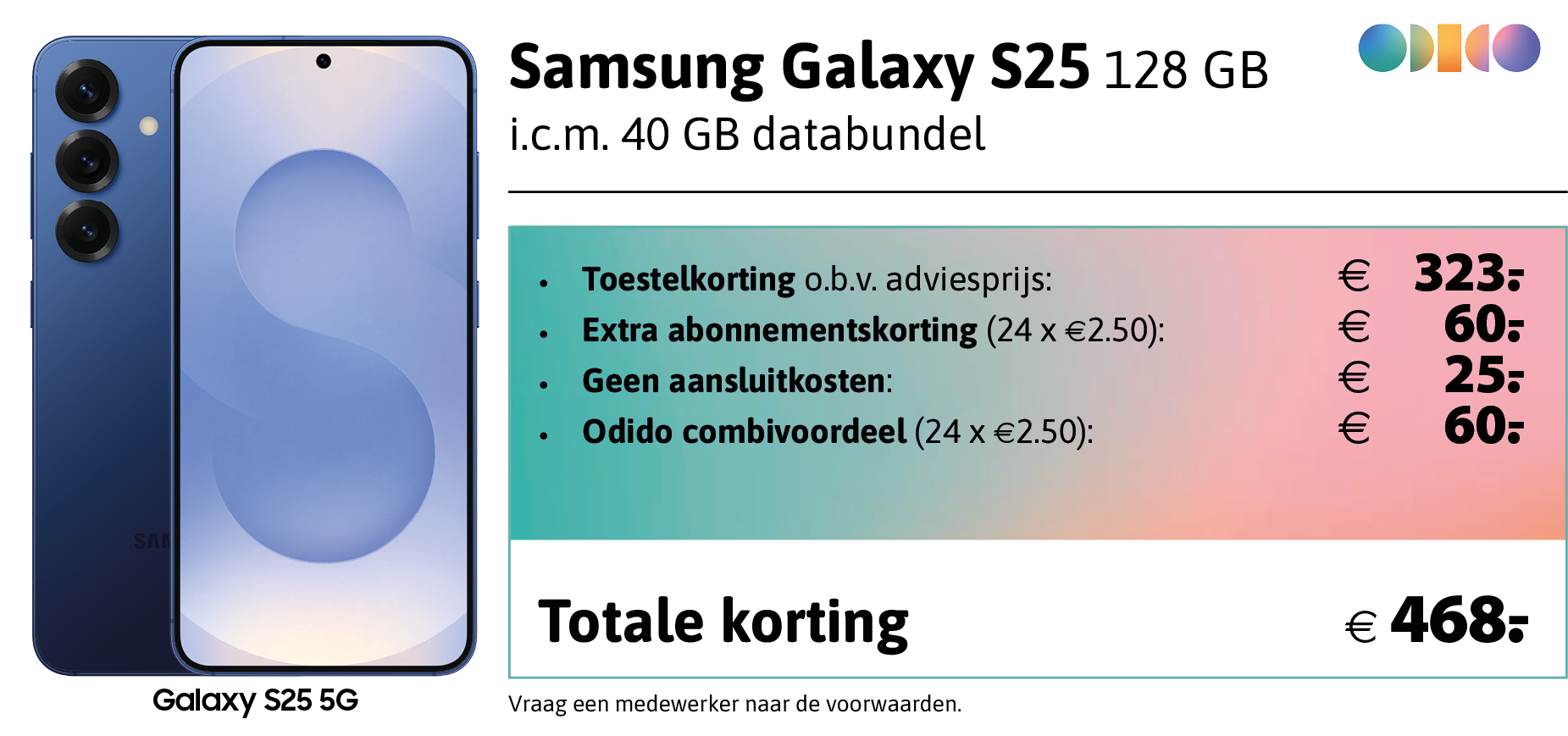 kortingstabel S25
