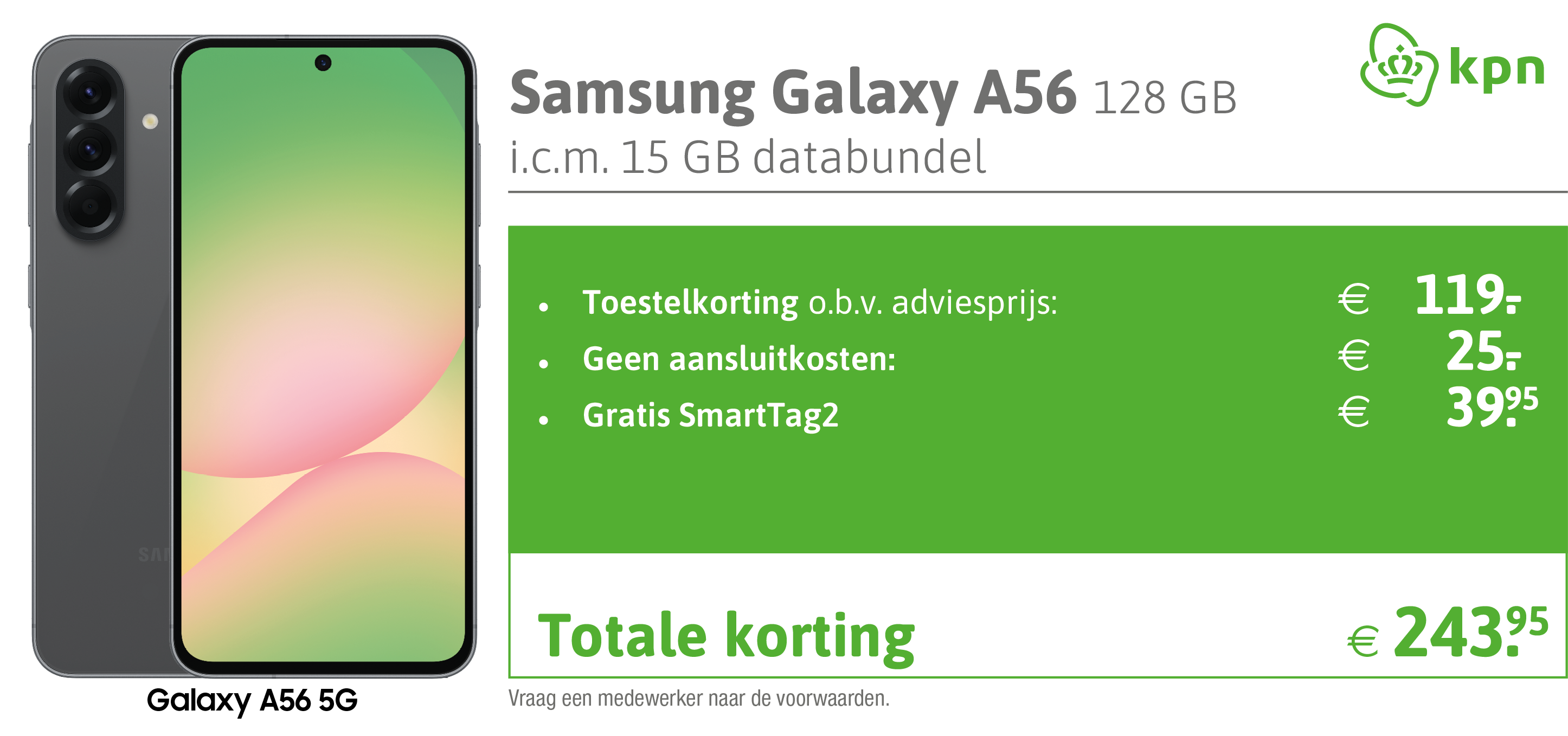 Samsung Galaxy A56 aanbieding KPN