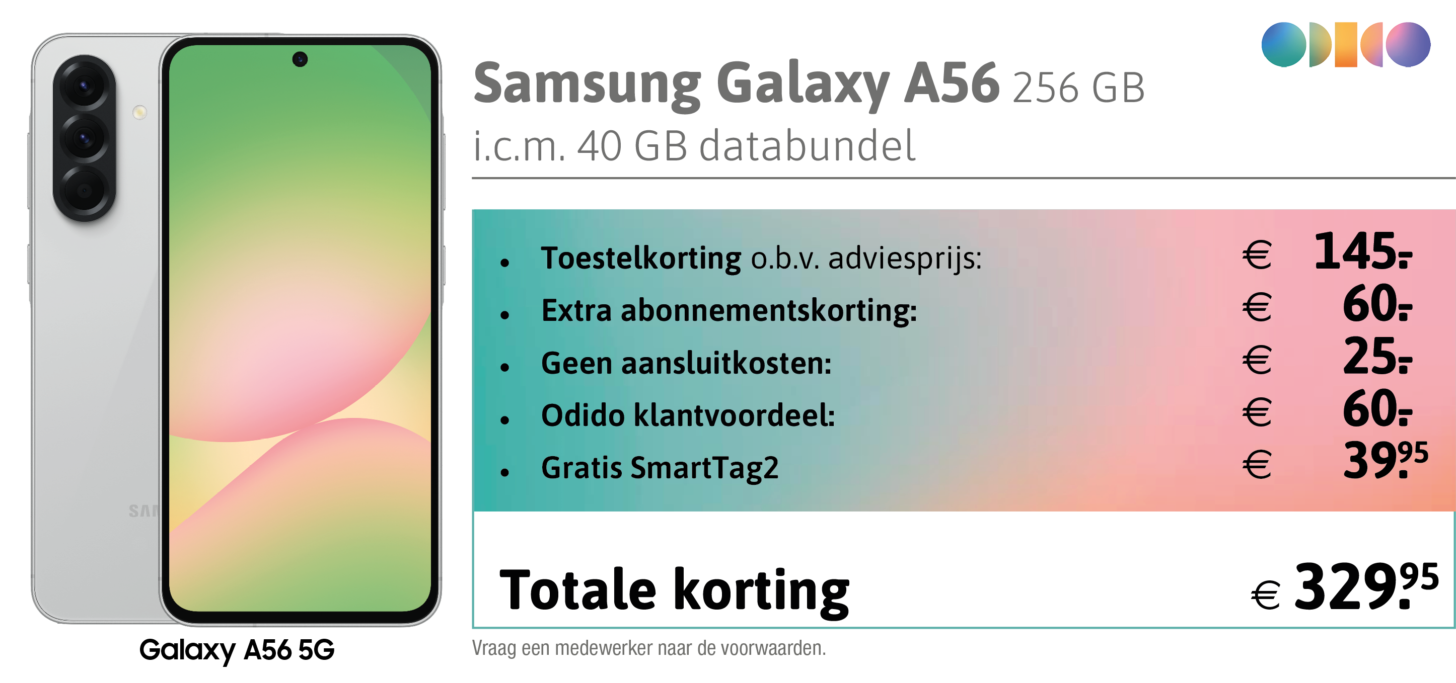 Samsung Galaxy A56 aanbieding Odido