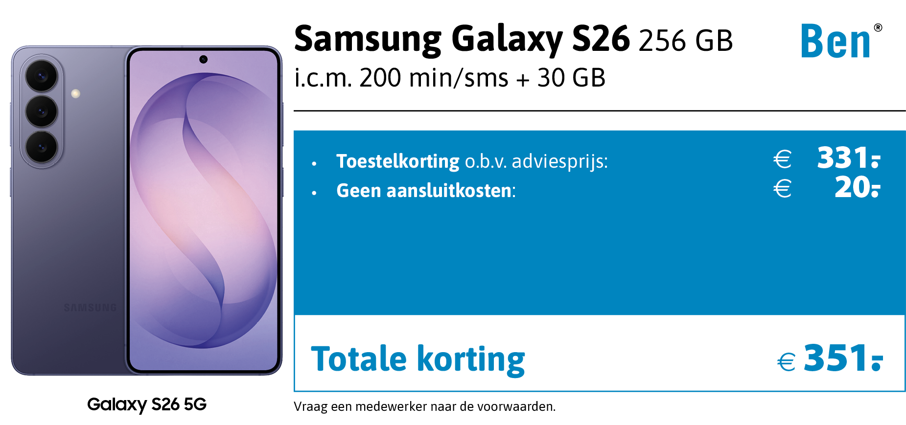 S26 aanbieding Ben