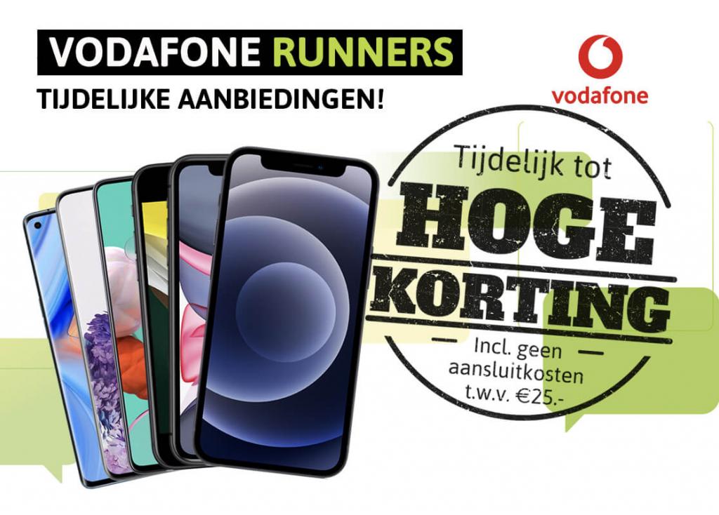 Vodafone Runners: hoge kortingen op Vodafone Red met de iPhone 12 en Samsung Galaxy S21! 
