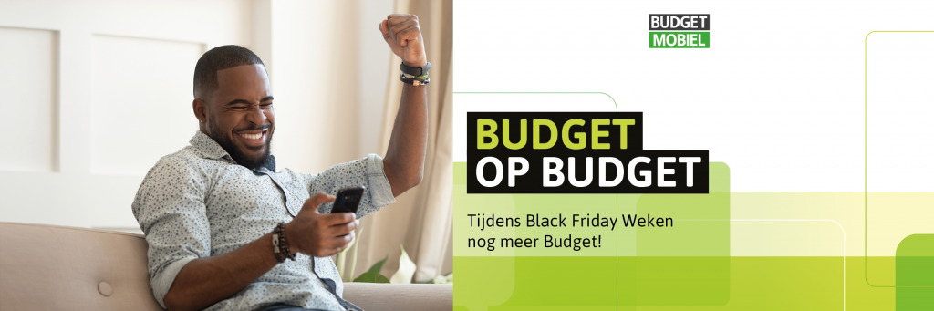 Header Budget Mobiel actie Black Friday