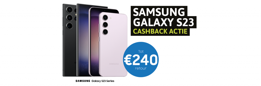 cashback aanbieding Samsung Galaxy S23 