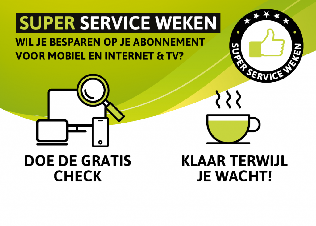 De de gratis check. Klaar terwijl je wacht!