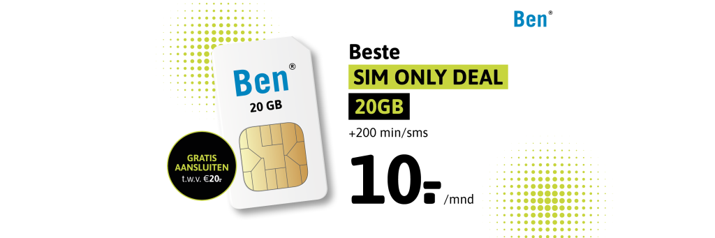 Ben winkel sim only aanbiedingen