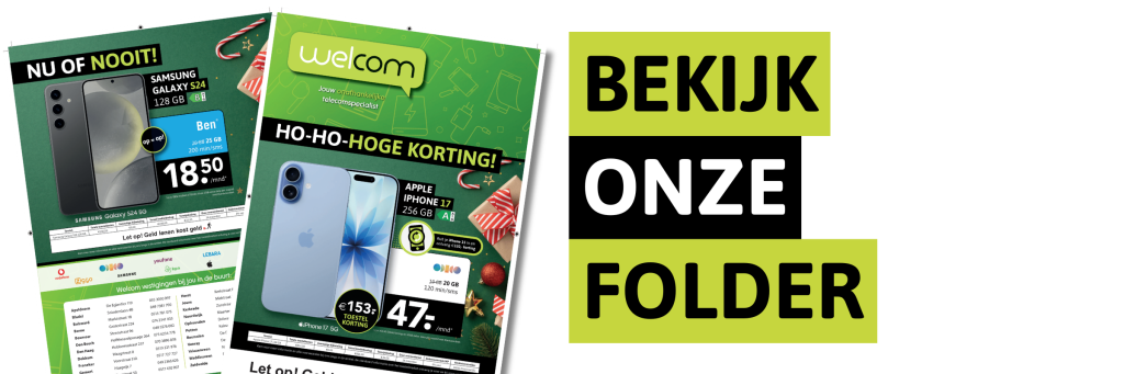 Ideaal! Met onze folder mis je geen enkele actie meer.
