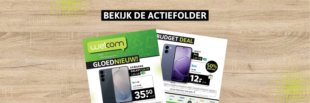 Alle acties in één overzicht: lees hier onze folder